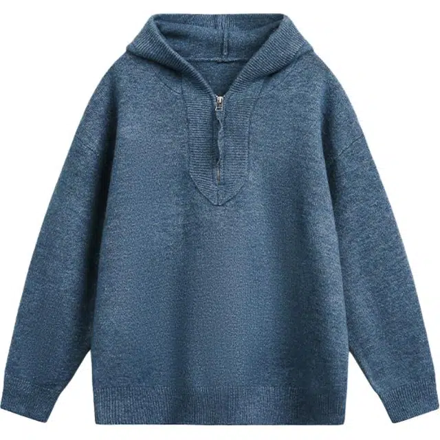 奇迹街区 复古简约潮牌宽松情侣外套线衫针织衫 男女同款