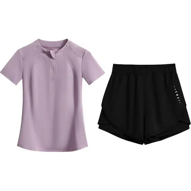 百思绒  专业跑步速干运动休闲时尚  健身套装  女款