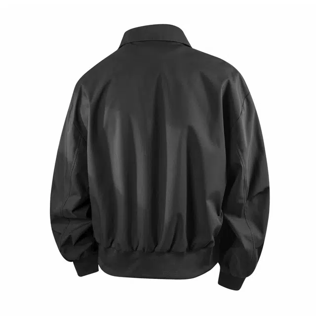 棉致 美式高街个性潮牌工装机能风手绘字体印花简约高级感日常通勤户外运动经典百搭休闲宽松柔软舒适学生落肩长袖夹克 男女同款