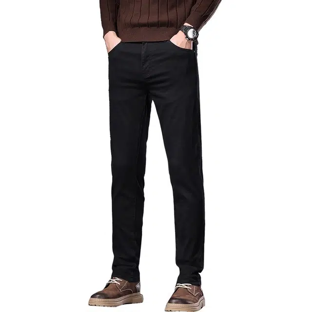 炳盛 高端小脚裤修身秋季潮牌商务休闲长裤牛仔裤 男女同款