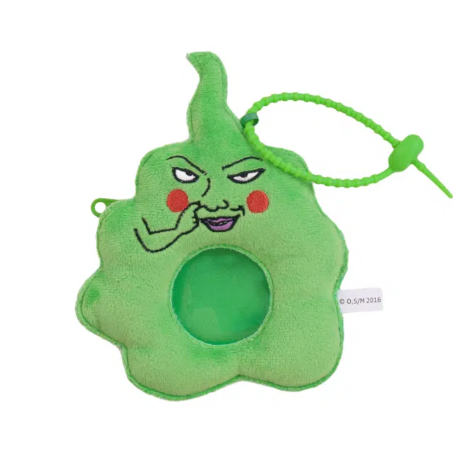 小羊古力 灵能百分百  小酒窝 吧唧包抱竹 聚酯纤维 包周边 男女同款情侣款 绿色