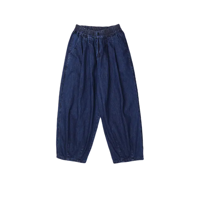 奇迹街区 日系简约直筒潮牌宽松阔腿休闲百搭牛仔裤 男女同款