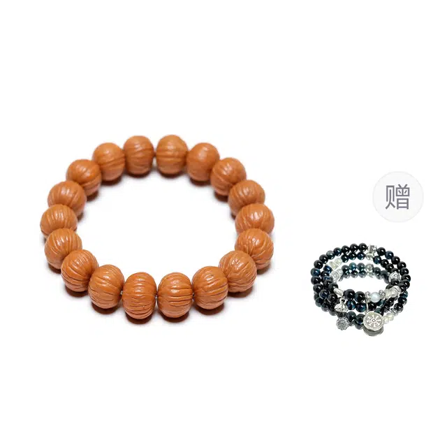 素于 小众国潮新中式轻奢高级文玩佛珠绕指柔八方来财转运珠时尚百搭念珠考试上岸盘玩#好运 猴头核桃 手串 男女同款情侣款