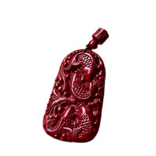 茂琼 年年有余 紫金砂吊坠本命年招财开运小众百搭高级感#好运 朱砂 项链 男女同款情侣款