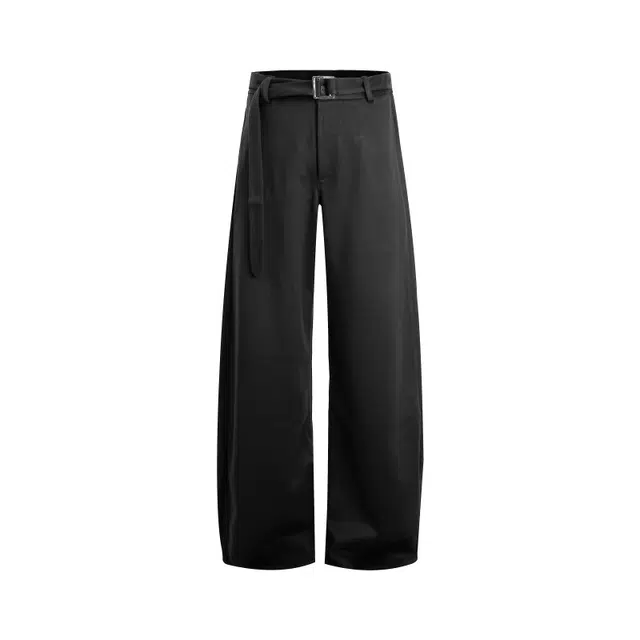 【显高显瘦赠腰带】布客行 美式复古高街潮牌弯刀阔腿轻奢老钱风回潮纯色百搭长裤子宽松舒适高级慵懒垂感长休闲裤 男女同款