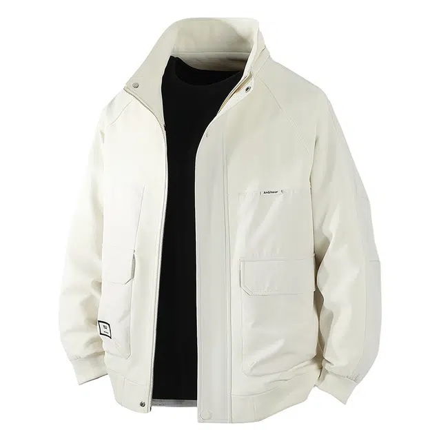 太子龍 复古工装美式飞行员秋立领休闲上衣夹克外套 男款