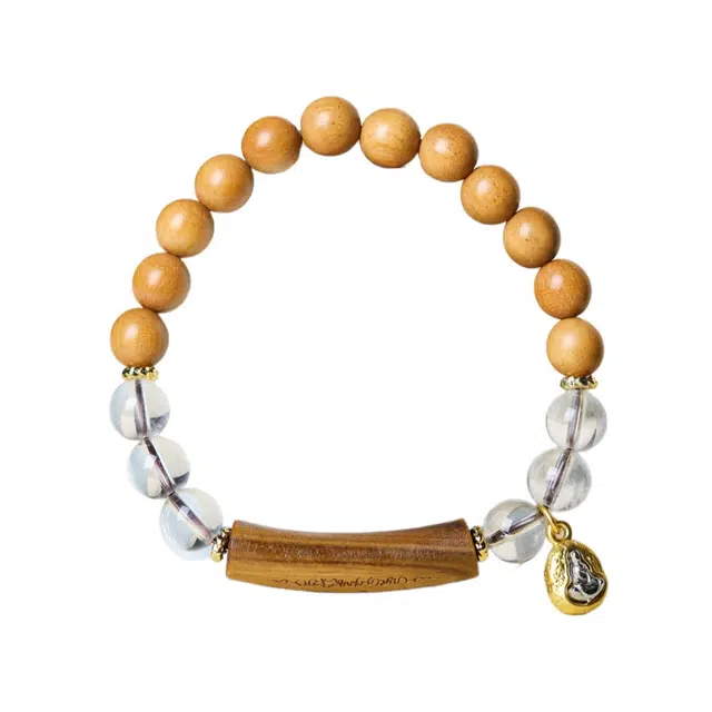 丰运阁 原创五条经 文玩简约小众轻奢高级感 招财纳福招财进宝平安喜乐诸事顺利#好运 本命佛 檀木 手串 男女同款情侣款