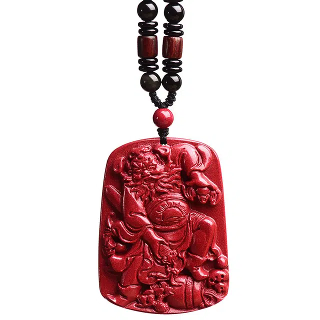 茂琼 简约 时尚 天师钟馗吊坠随身挂件本命年紫金砂小众百搭高级感#好运 朱砂 项链 男女同款情侣款
