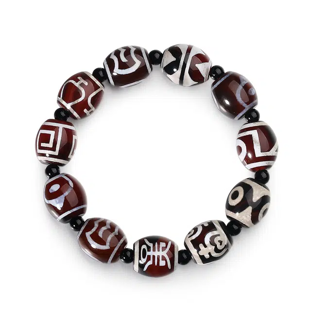 【吉言多宝】 彗时 九眼天珠八方来财好运吉祥生日好物女生佛珠红玛瑙男生上岸情人好物#好运 玛瑙 手串 男女同款情侣款