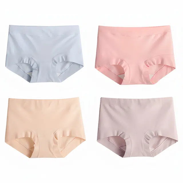 潞优野 舒适中腰抗菌收腹提臀透气三角内裤 女款