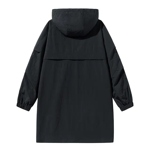 多风格中长款连帽时尚外套风衣 男女同款