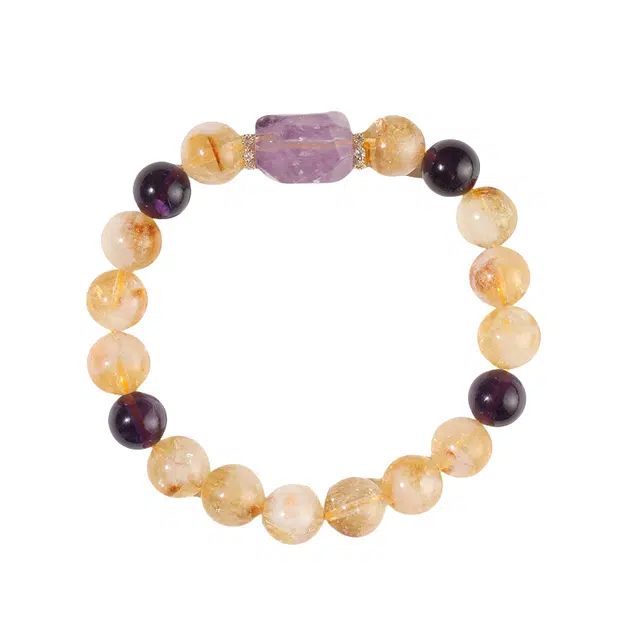 子婳 原创招财转运珠财源滚滚小众复古轻奢优雅气质#好运 黄水晶 手串 女款