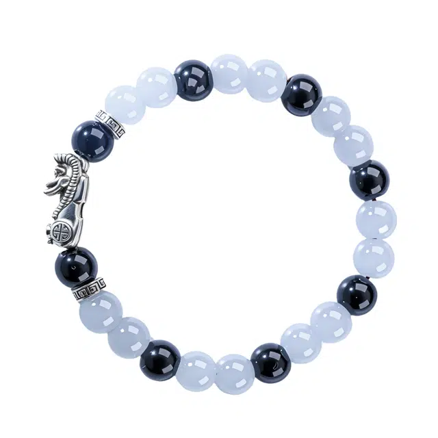 物㯖 国潮新中式八方来财财源广进节节高升轻奢小众禅意素雅清冷感精致冷淡风手持校园国潮穿搭 黑檀 手串 男女同款情侣款