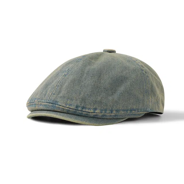 南极人 复古水洗牛仔前进帽显脸小反戴时尚百搭鸭舌帽子日系文艺报童高级感 四季款 贝雷帽 男女同款情侣款