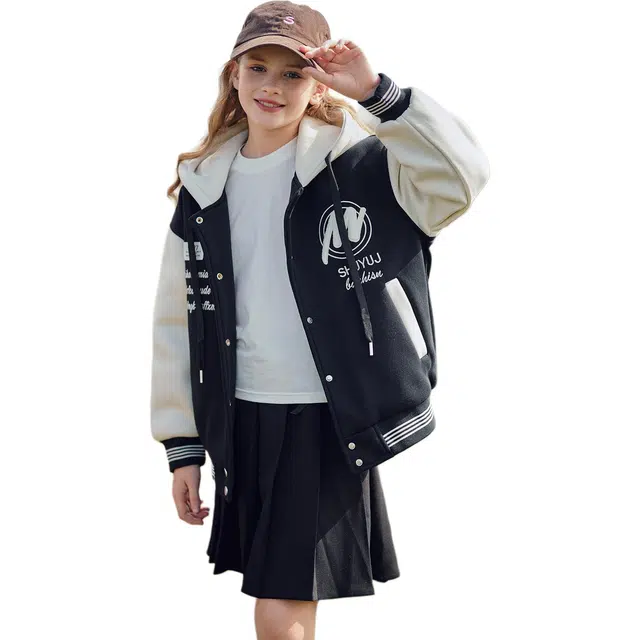 韩素伊棒球服 女童春秋款炸街外套大女孩洋气秋季时髦上衣服潮