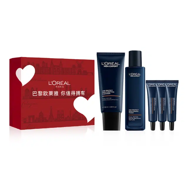欧莱雅 青春肌源男士护肤套装 修护淡纹紧致抗皱