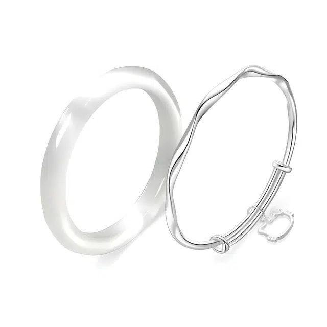 【纳福招财猫】 京华录 一步一响莫比乌斯叮当镯国风汉服旗袍叠戴显白宫廷风气质白月光贵妃镯甜美百搭日常通勤#好运 玻璃猫眼 手镯 女款