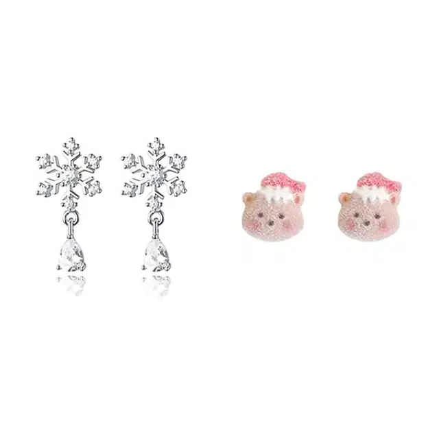 COPI Bear Snow Trail Earrings