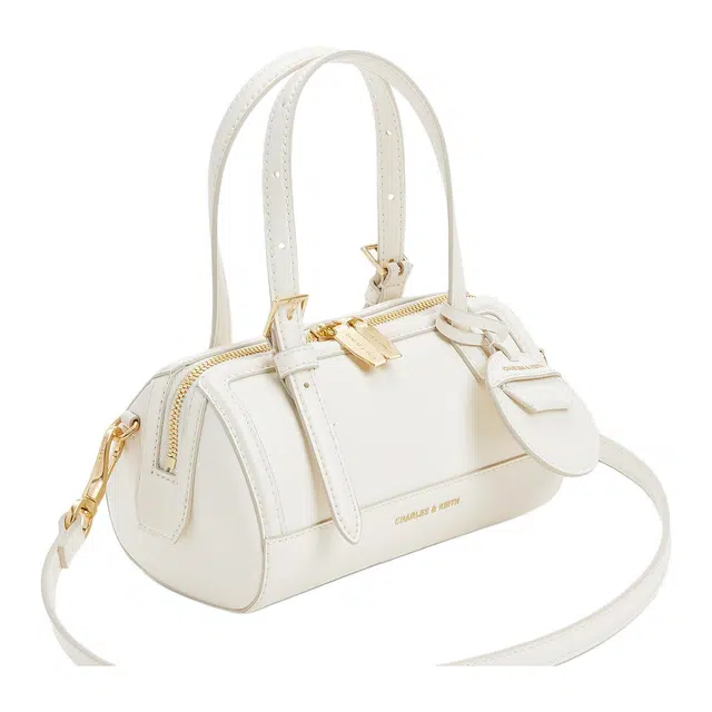 Charles & Keith Cream Boston Bag