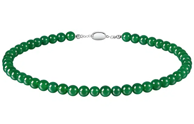 石头记 绿串珠锁骨链 吉祥如意 吸金平安喜乐新中式浪漫复古 招财纳福 显白贵气高级感通勤百搭 #好运 礼盒 玛瑙 项链 女款