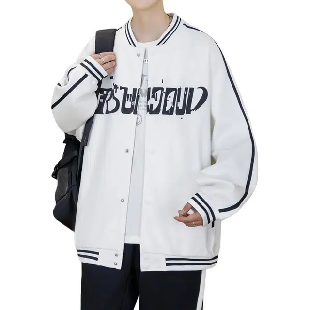 太子龍 棒球服男外套秋季潮流美式青少年休闲夹克学生衣服卫衣 男款