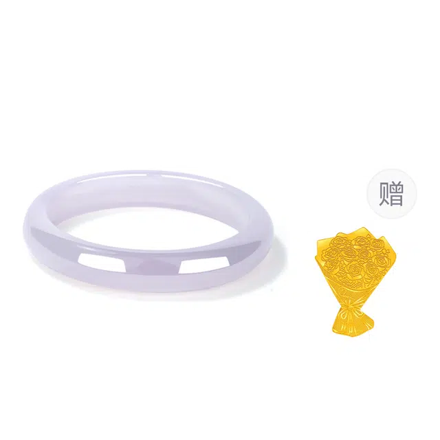 【紫气东来】 老庙 梦幻紫显白 温婉可人 招财 轻奢珠宝#礼盒天然 玉髓 手镯 女款