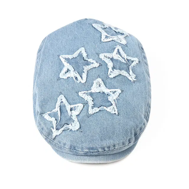 【甜酷感】 南极人 复古前进帽美式做旧水洗牛仔报童帽时尚百搭显脸小反戴小众设计高级感小帽檐鸭嘴帽 四季款 贝雷帽 女款