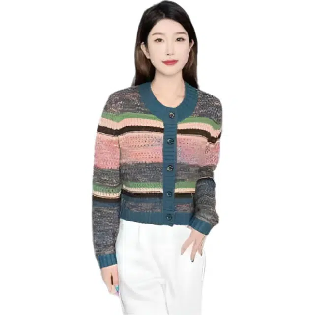 梨九九 潮流简约时尚长袖针织衫 女款