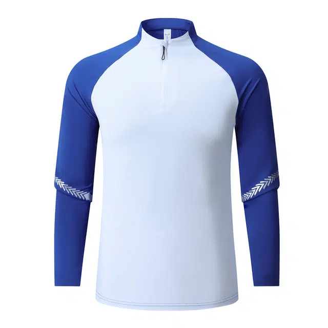 户外多场景适用速干吸湿排汗半拉链运动上健身衣 男款