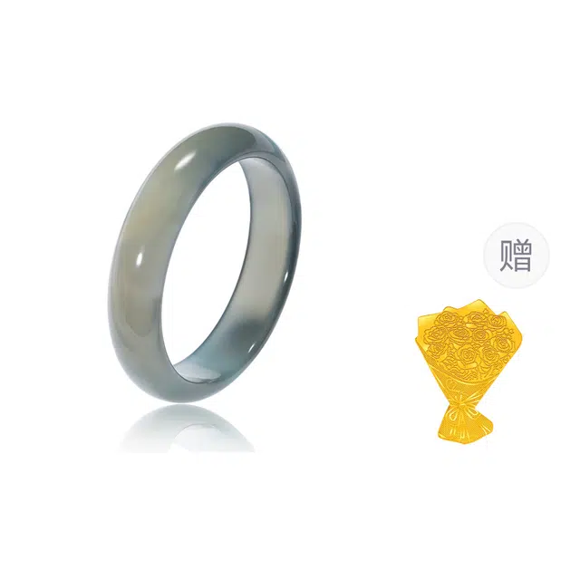 【首发赠金贴】 老庙 森林之灵 冰润苹果绿 生机盎然 薄荷绿 清凉 浓郁色泽 高级 极简 通勤百搭#好运天然 玉髓 手镯 女款