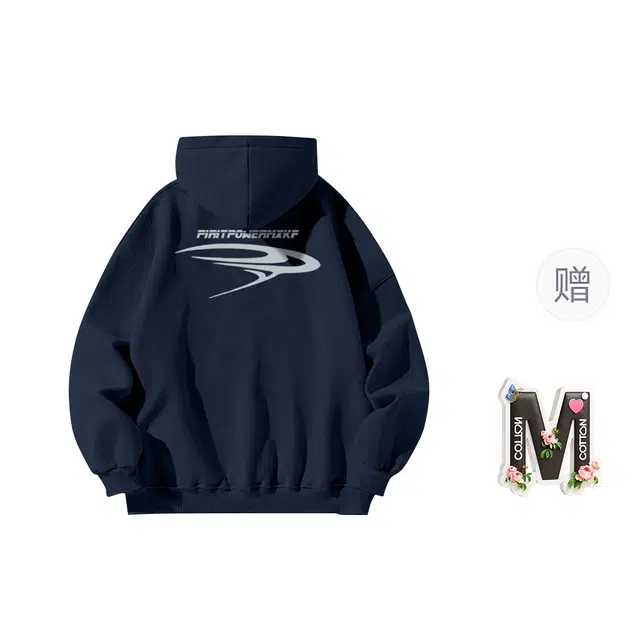 棉购 美式高街潮流字母印花时尚宽松卫衣 男女同款