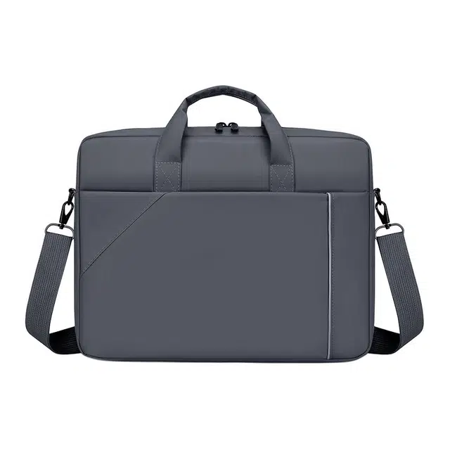 德力熊 时尚简约纯色百搭商务通勤便携 牛津布 公文包 男款 多色