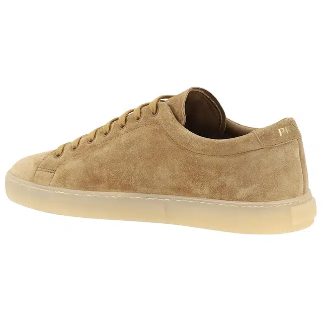 Prada Low-Top Suede Sneakers Brown