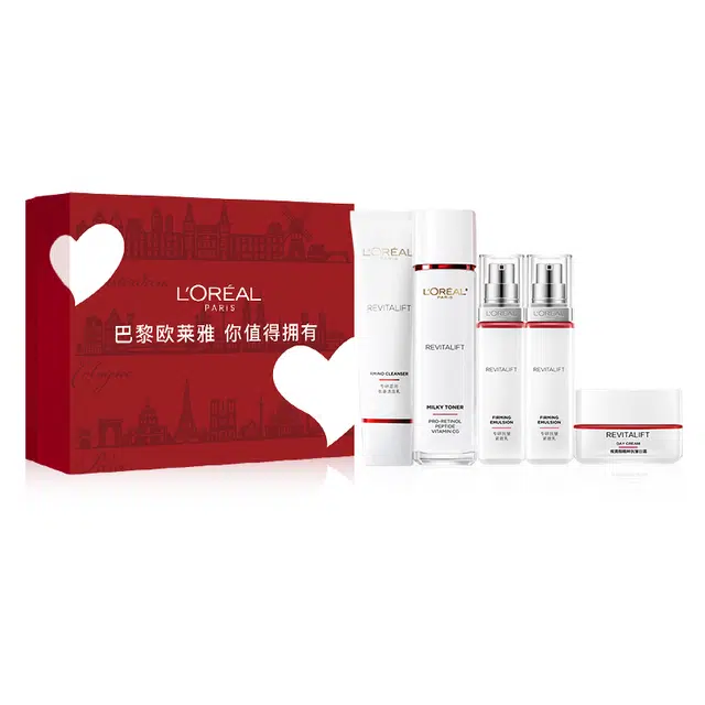 欧莱雅 复颜紧致抗皱套装 淡纹提亮淡斑紧致滋润