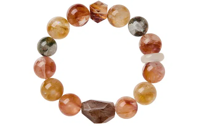 石头记 做个富婆 诸事顺利 显白通勤百搭#好运天然 红胶花 手串 女款