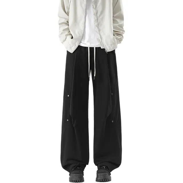 太子龍 美式复古工装直筒阔腿长裤休闲裤 男款