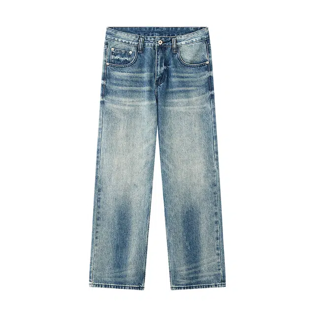 洞洞拐 洞洞拐时尚潮牌高街复古牛仔裤 男女同款