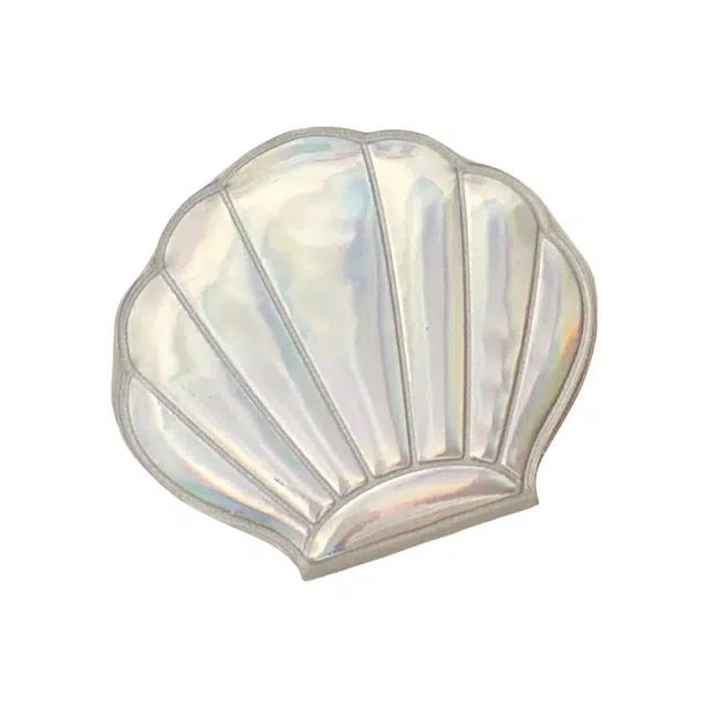 几多萌镭射贝壳镜 梦幻彩色少女心仙女镜 便携随身出差旅行双面化妆补妆化妆镜