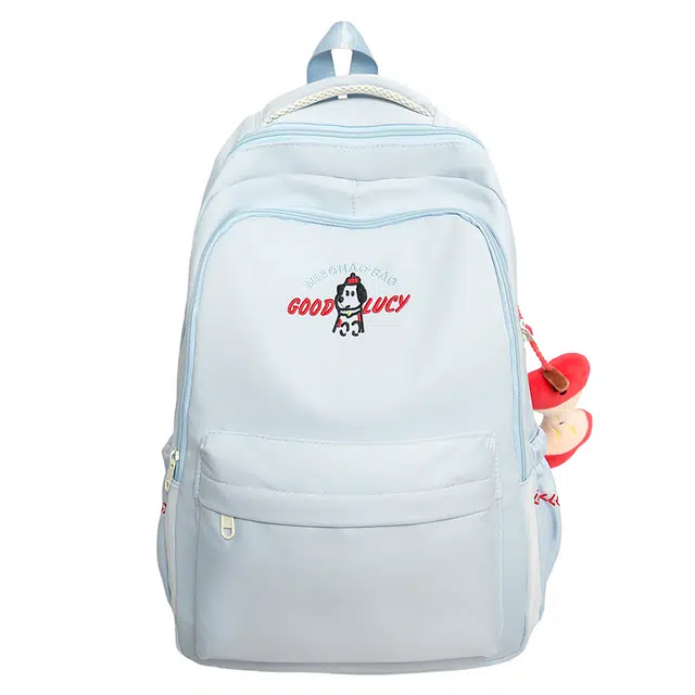 蔻蒂熊 日系高颜值清新甜美糖果色背包可爱百搭简约 涤纶 双肩包 常规 青少年 白色/黑色/黄色/蓝色