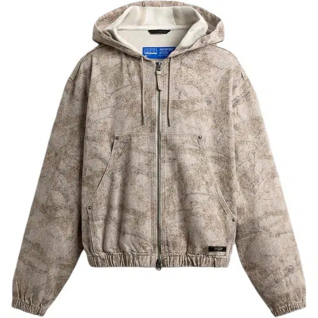 ZARA Casual Hoodie Washed Jacket