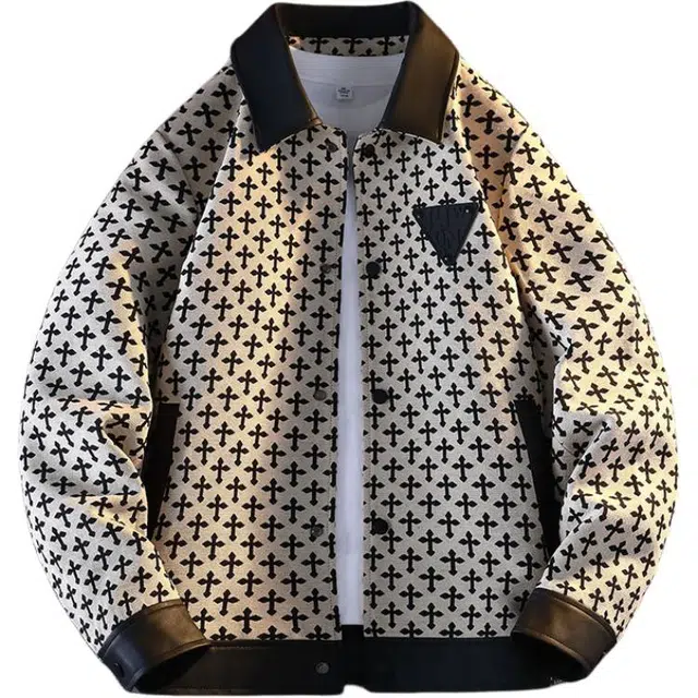 太子龍 机能痞帅翻领简约百搭纯色美式复古休闲夹克 男款