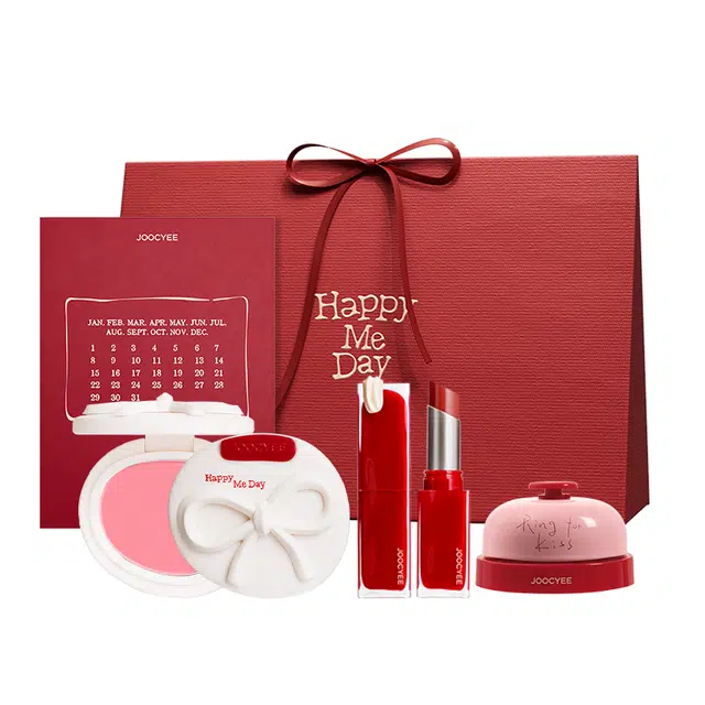 酵色 庆祝线生日系列三角礼盒多用霜+晶冻口红+腮红 易上色自然玻璃唇持久不脱妆服帖气色 彩妆 套装