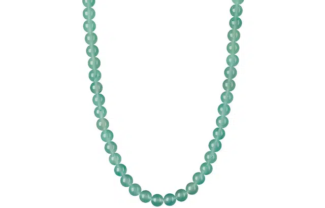 石头记 能量疗愈 守护转运 水泥退散 绿色串珠锁骨链 国风古韵优雅气质 寓意轻奢小众设计高级感配饰 #好运 东陵玉 项链 女款