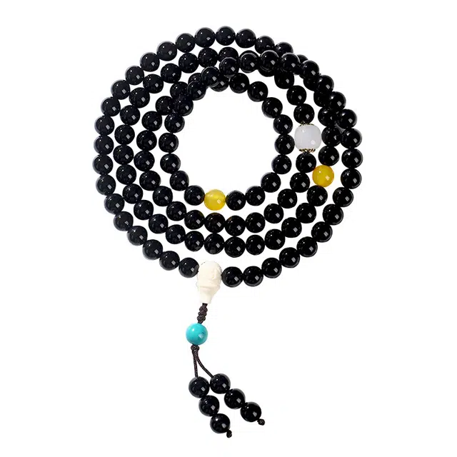 聆听花开 招财纳福佛珠手持新中式国风文玩复古个性小众轻奢文艺高级感转运叠戴#好运 菩提根 手串 男女同款情侣款