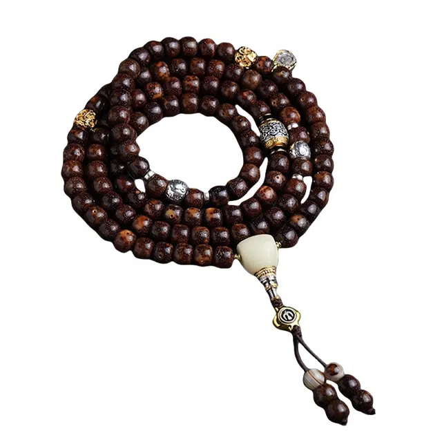 宣华意 国潮新中式复古 招财纳福#好运 星月菩提 手串 男女同款情侣款