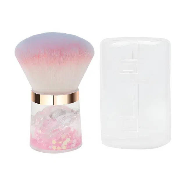 格安诺  单支水晶山化妆刷散粉刷腮红刷花型美甲粉尘刷美妆工具 便携修容柔软