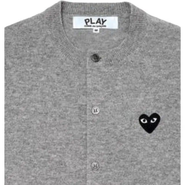 CDG Play SS24 Light Grey