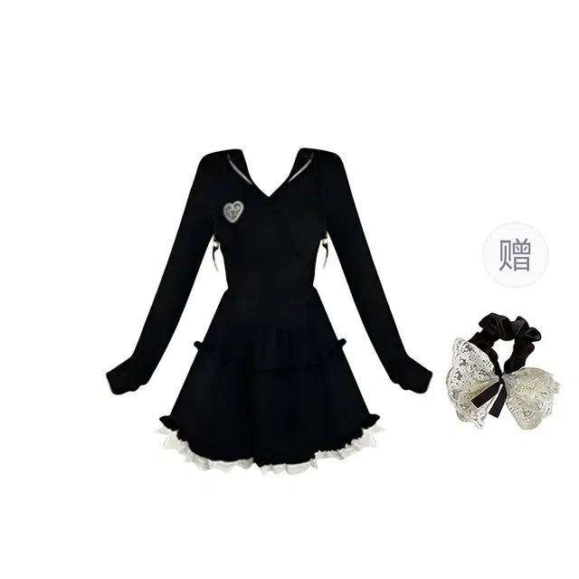 涂诗菲 大码女装甜辣妹纯欲风修身显瘦连帽上衣半身短裙两件套裙装套装 女款