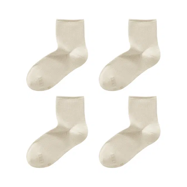 蕉下 防闷湿防干燥透气排汗户外四季舒爽罗纹不勒不掉简约舒适中筒袜 女款