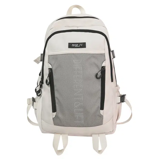 蔻蒂熊 高颜值清小众设计背包情侣轻便旅行登山春游大容量多功能 涤纶 双肩包 常规 青少年 白色/灰色/深灰色/黑色/天蓝色